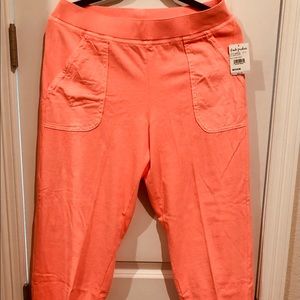 Neon Orange Fresh Produce Key Largo Capri 100% cotton